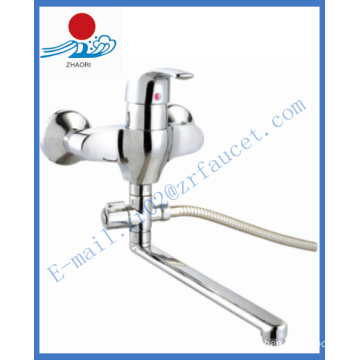 Single Hande Wall-Mounted Brass Kitchen Faucet Water Faucet (ZR21603-A)